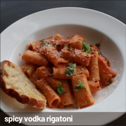 Spicy Vodka Rigatoni