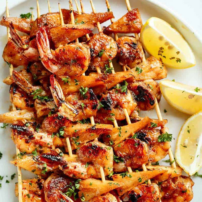 Tiger Prawns Skewer