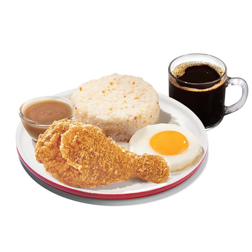 1pc Breakfast Chickenjoy with Hot Coffee