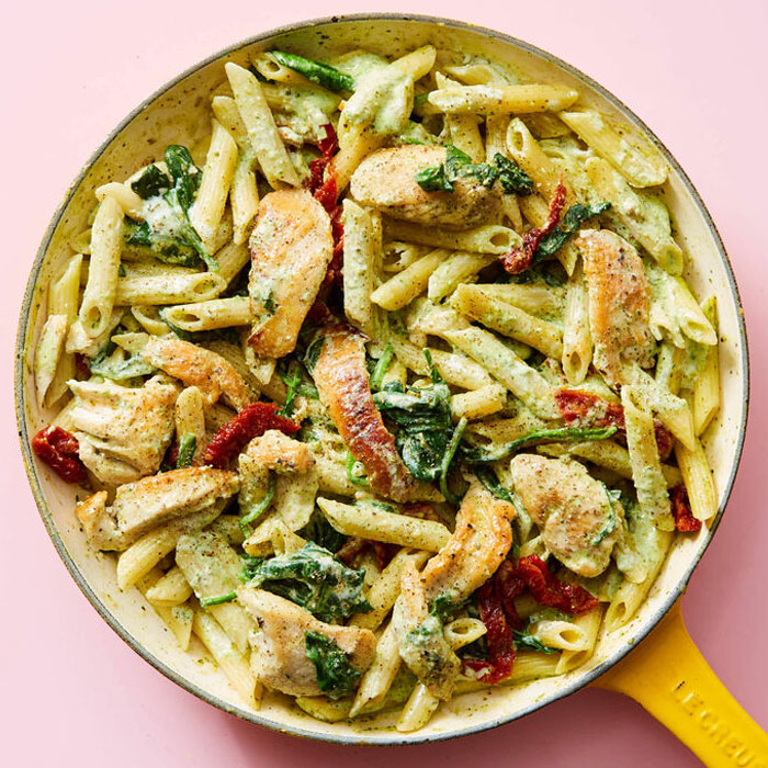 Pesto with Grilled Lemon Chicken