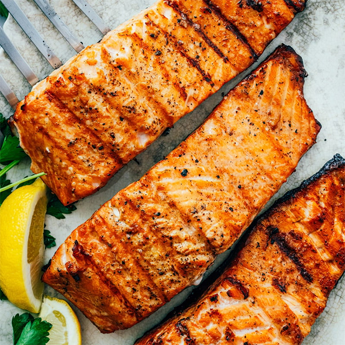 Fresh Salmon (Grilled or Steamed)