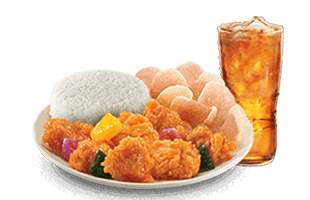 Chef Specials : Sweet and Sour Chicken with Rice