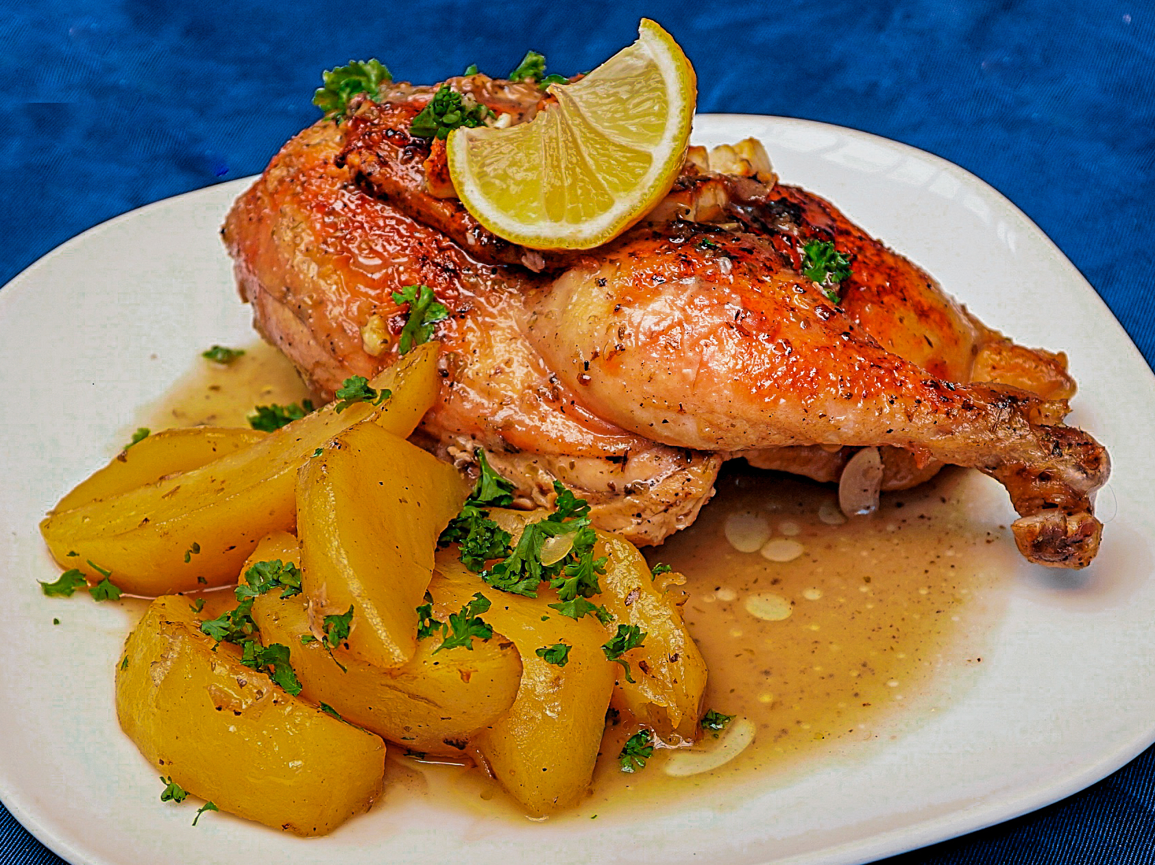 Kotoupolo Lemonato – Greek Chicken Adobo