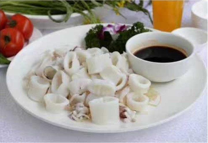 Poached Squid