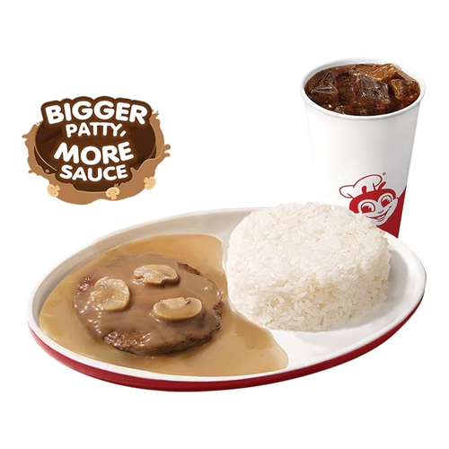 1 pc. Burger Steak with Drink