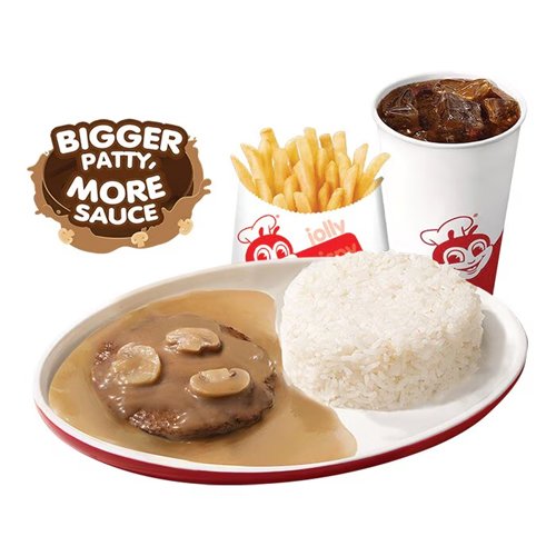 1 pc. Burger Steak with Regular Fries & Drink