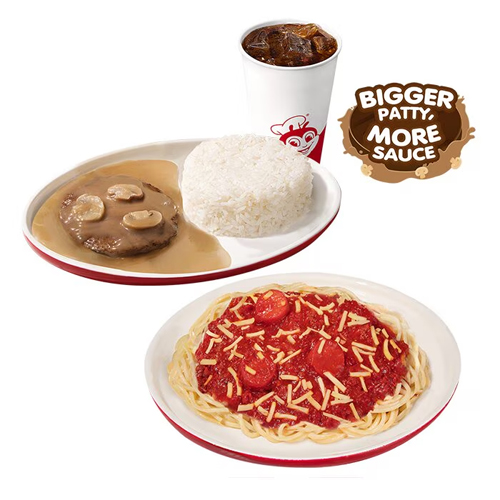 Jolly Spaghetti with Burger Steak Meal